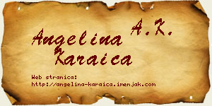Angelina Karaica vizit kartica